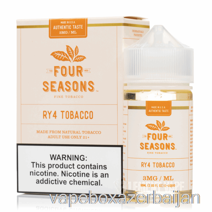 E-Juice Vape RY4 Tobacco - Four Seasons - 60mL 18mg